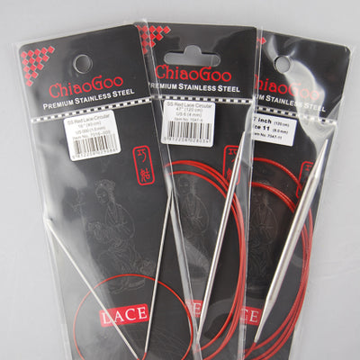 ChiaoGoo Red Lace 24 inch Circular Needles